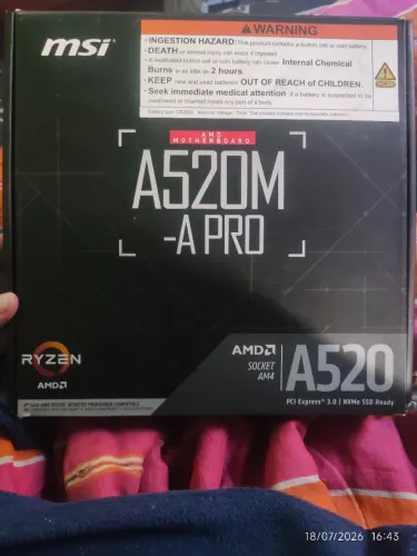 Placa Mãe MSI A520M-A Pro AM4!