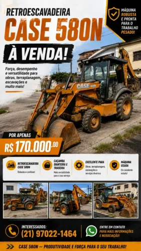 Retroescavadeira Kase 580 N