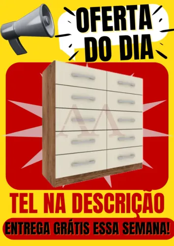 Cômoda 10 Gavetas Entrega Grátis em Salvador -Paga ao Receber- Tel na descrição