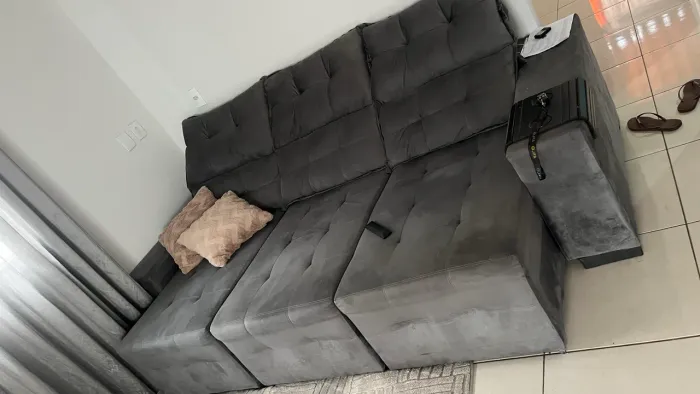 Sofá retrátil reclinável 2,60m