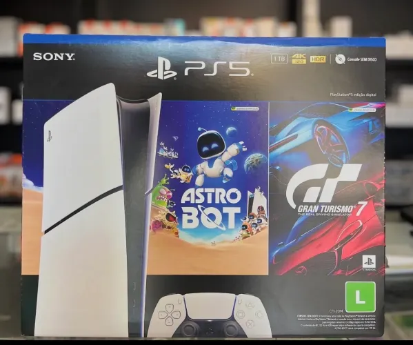 Ps5 mídia digital slim + 2 jogos