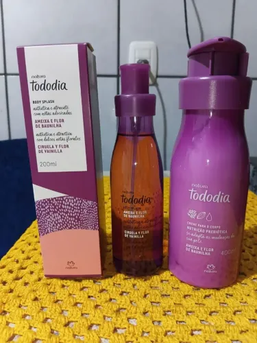 Kit Natura Tododia Ameixa e Flor de Baunilha - Cuidado Completo ?<br>
