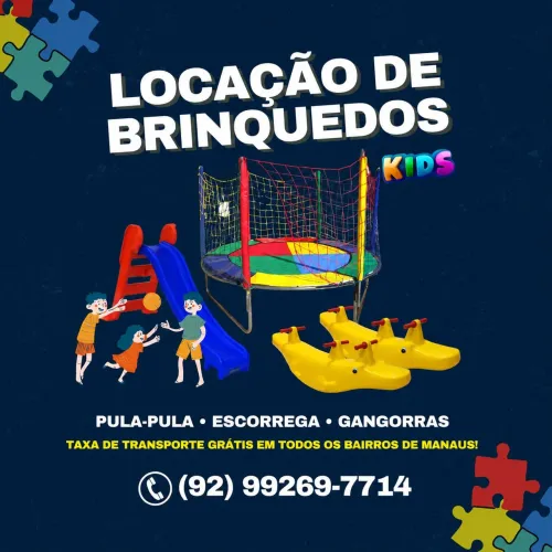 Locação de Brinquedos | Pula Pula | Escorrega | Gangorras