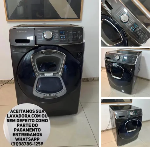 Lava e Seca Linda 16KG COM Wi-Fi Luz Interna 2 Porta COM Garantia