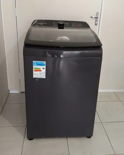 Máquina lavar roupa NOVA - Brastemp 13 kg CINZA PLATINUM-127V - COM TRANSFORMADOR P/ 220V