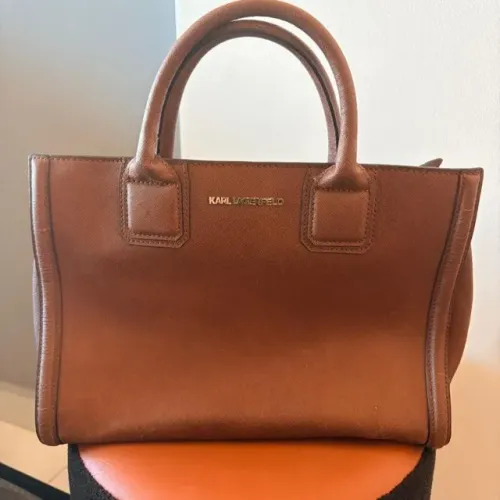 bolsa marrom karl lagerfeld
