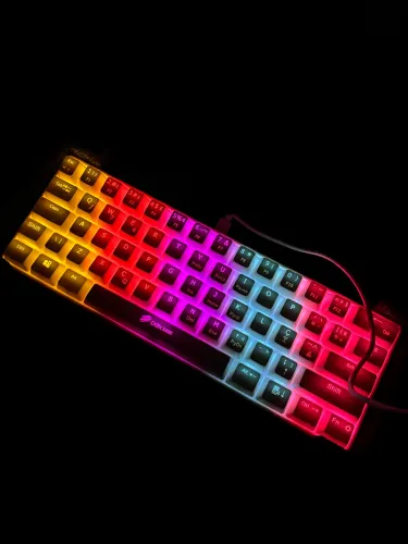 Teclado Mecânico Gamer OEX Ziggy Branco - Switch Red - ABNT2