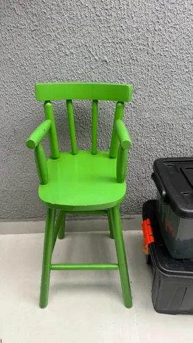Cadeira de mesa infantil madeira maciça