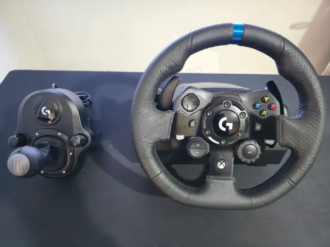Logitech G923 + Câmbio Logitech