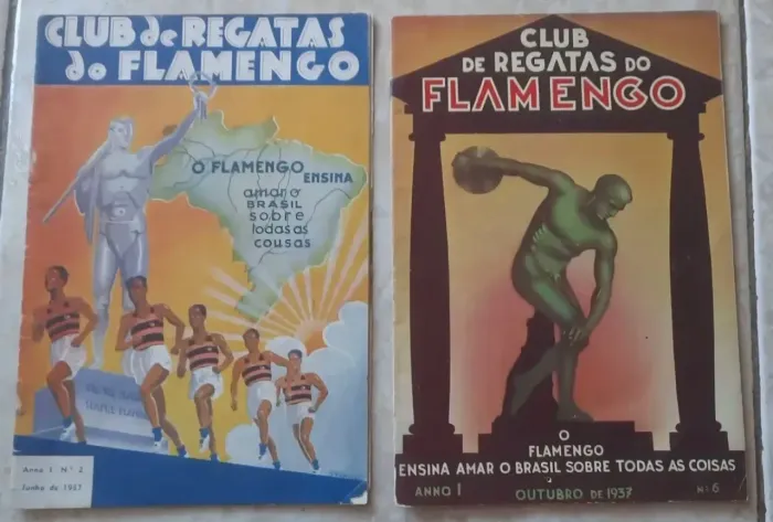 Revistas Clube de Regatas do Flamengo n° 2 e 6 de 1937 Raríssimas 