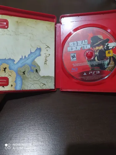 Red Dead Redemption Ps3 com manual e pôster 