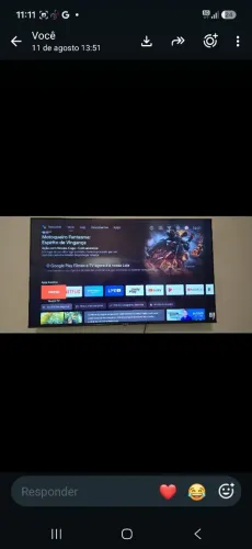 Vendo uma televisao 55 polegadas apenas 6 meses de uso, por motivo de mudança.