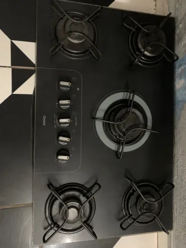 Cooktop Consul 5 bocas vidro preto