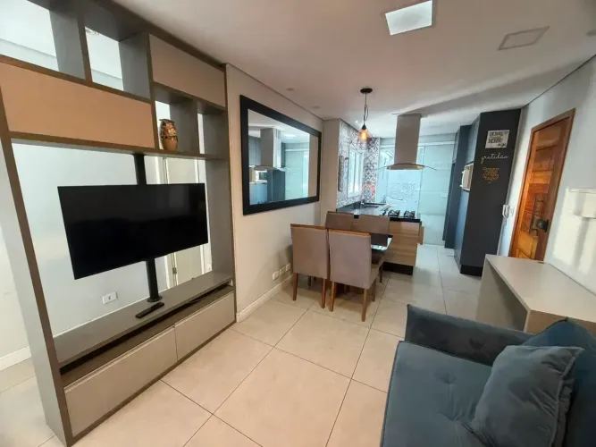 Apartamento 48m² porteira fechada com 1 suite Sala e cozinha 1 vaga coberta vila guarani M