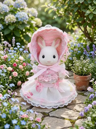 Vestido Rosa Época Sylvanian Families