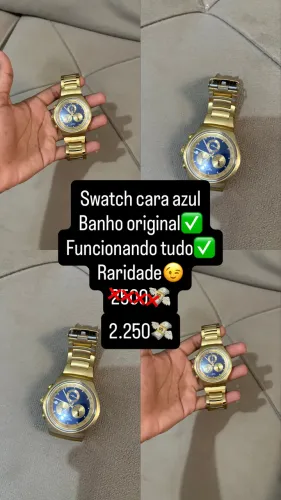 Swatch cara azul banho original