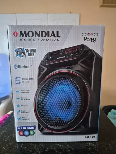 Caixa de Som Mondial CM-150 Connect Party Plus Amplificada