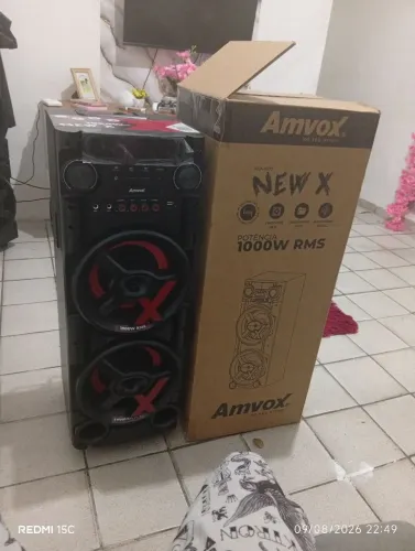 Caixa de som amvox 1000wrs