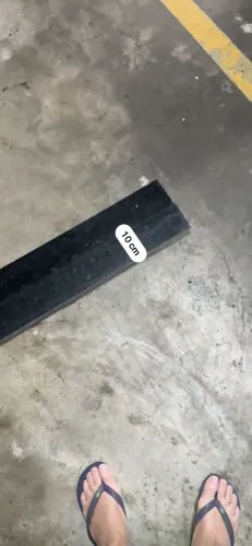 Pedra granito São Gabriel p/box c/rebaixo meia esquadria medida 1x1 metro 10cm altura novo