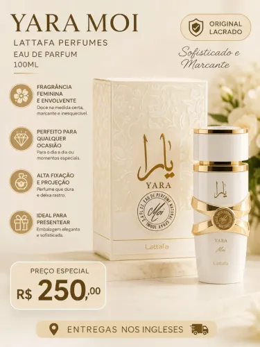 Yara Moi Lattafa Perfumes Eau de Parfum 100ml - ORIGINAL
