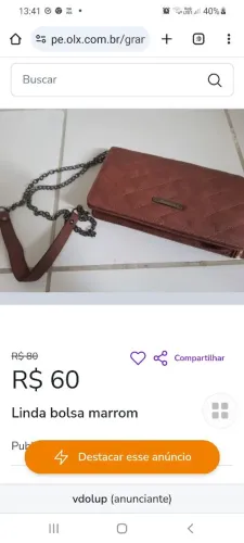 Bolsa feminina para o dia dos namorados