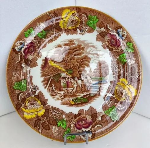 Prato em porcelana wood & sons - england 24,5 cm