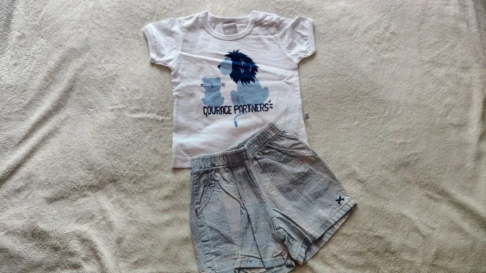 Conjunto infantil menino 6 meses Hering