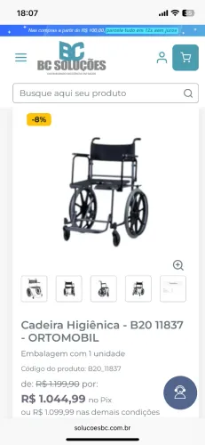 Cadeira de banho