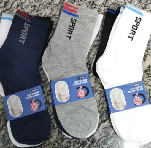 Vendo Meias de algodão KIT 3 PARES