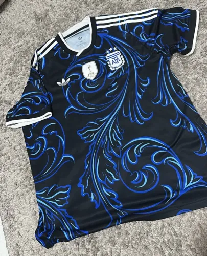 Camisa 2 argentina original adidas tamanho 2xl, com patch de campeão do mundo 8 de 10