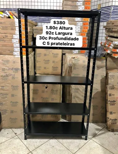 Estante de aço 5 prateleira- Nova