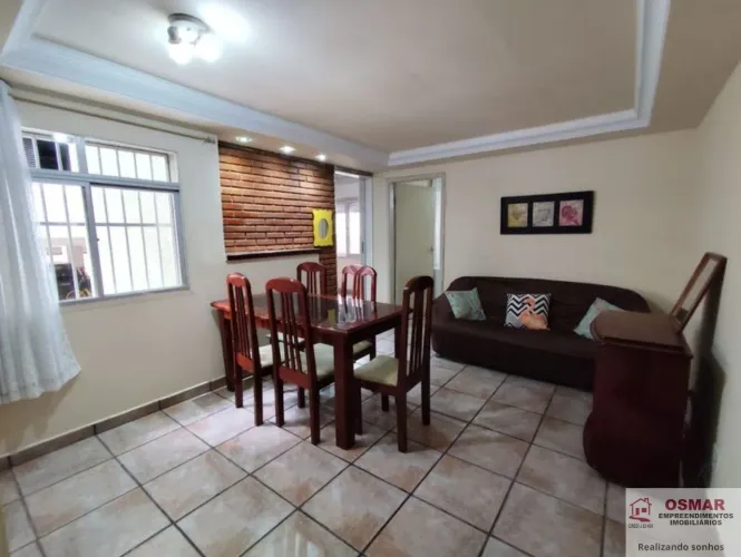 Apartamento à venda no Gonzaga, Santos-SP: 2 quartos, 2 salas, 1 banheiro, 56m² de área. V