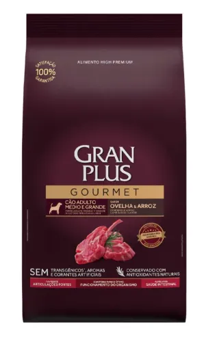 RAÇÃO GRAN PLUS CÃES GOURMET ADULTO 15 KG