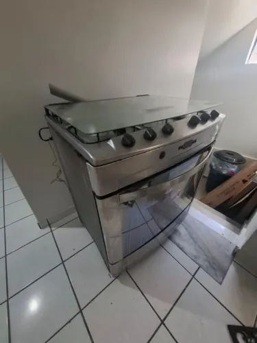 Fogão brastemp inox 5 bocas funcionando tudo