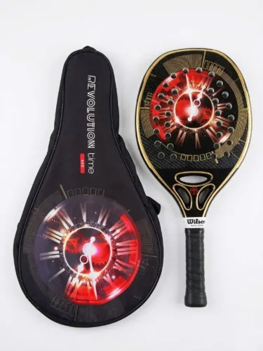Raquete Beach Tennis Turquoise Revolution Time 1.3 Red