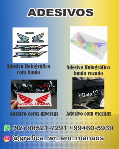 Adesivo vinil R$ 20,00