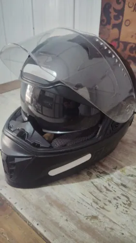 Capacete Moto Race Tech Volt Preto Fosco Com Oculos Tamanho 60