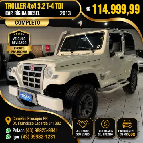 Troller T-4 4X4 3.2 TGV TDI Cap. Rígida Diesel 2013