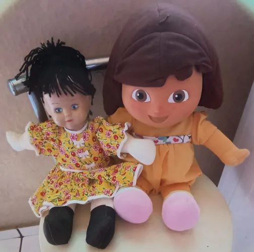 Lote boneca antiga mais Dora aventureira grande Antiga