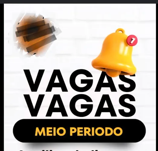 Vaga Meio Período 5x2 