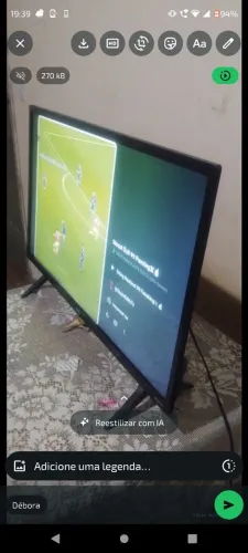 Vendo uma tv smart 32em perfeita condição 550