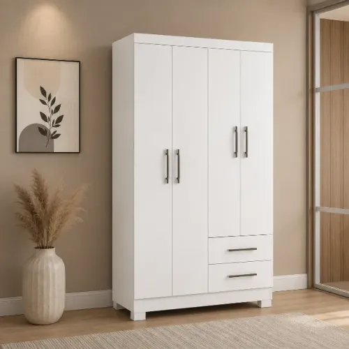 Guarda Roupa Vitoria Na Cor Branco NOVO!