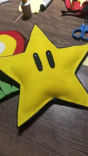 Kit decoração Mário Bros em feltro 