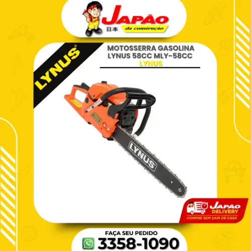 Motosserra Gasolina Lynus 58cc Mly-58cc Oferta Por Tempo Limitado