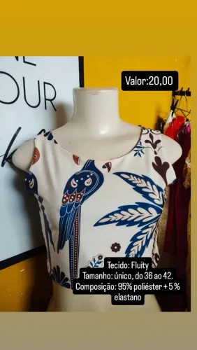 Cropped feminino (Novo)