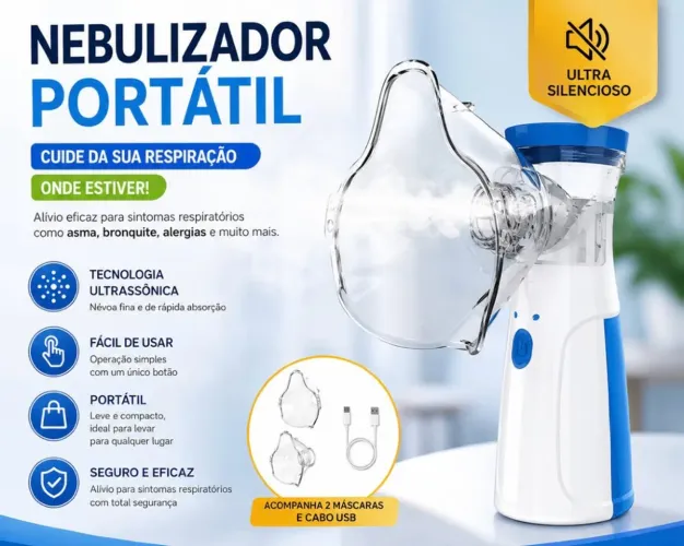 Nebulizador Portátil Mini Inalador