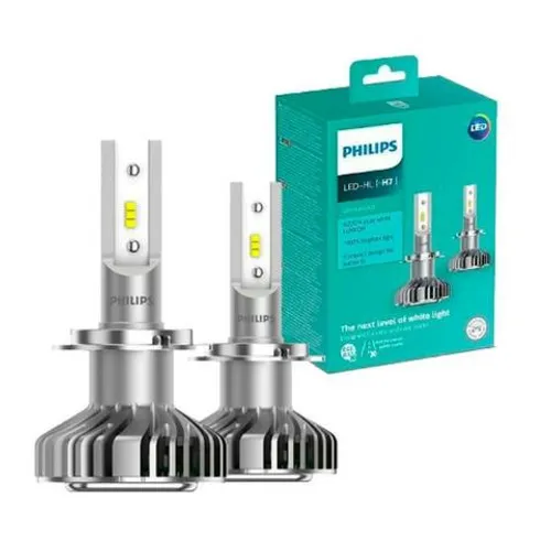 Lampada Led philips automotiva Ultinon 3 anos de garantia H1 H4 H7 HB3 HB4 H8 H11 H16 12x