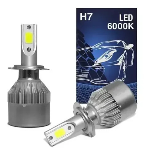 Lâmpada Farol De LED 2D H7 - S/ Reat. - DLUX - DX H7