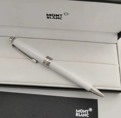 Caneta MontBlanc Branca Nova Premium
