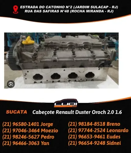 Cabeçote Renault Duster Oroch 2.0 1.6